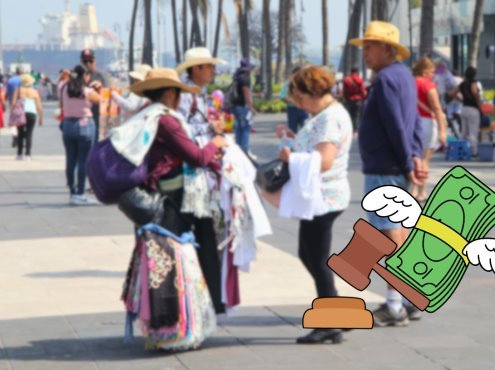 Artesanos del malecón de Veracruz no quieren ambulantes durante navidad y fin de año