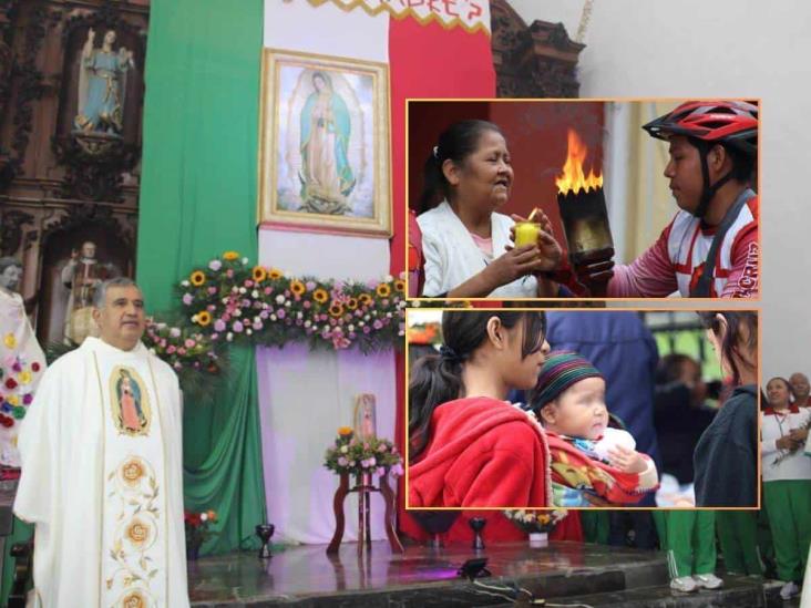 Celebran en Misantla a la Virgen de Guadalupe