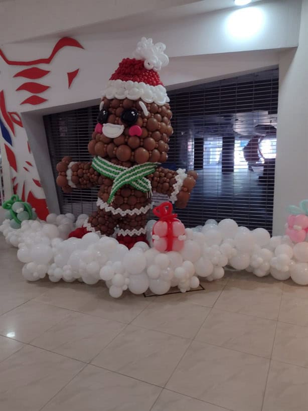 ¿Ya conoces las gigantescas esculturas navideñas de globos? Te decimos en dónde están