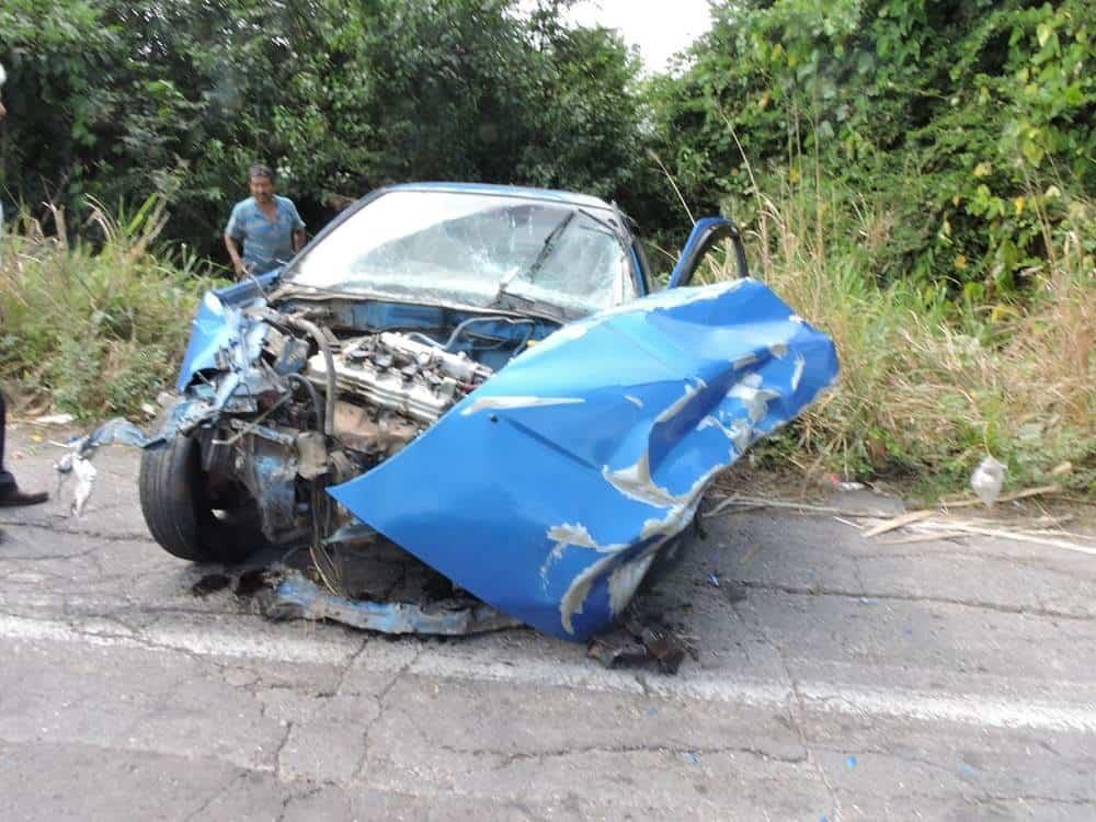 Fuerte accidente en Tierra Blanca deja a mujer gravemente herida