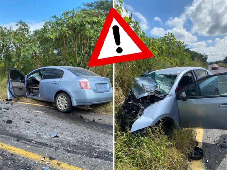 Se registra fuerte accidente en Vega de Alatorre; hay un fallecido 