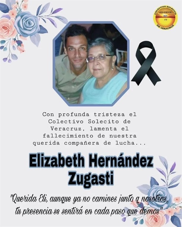 Fallece madre buscadora del Colectivo Solecito Veracruz sin poder haber hallado a su hijo