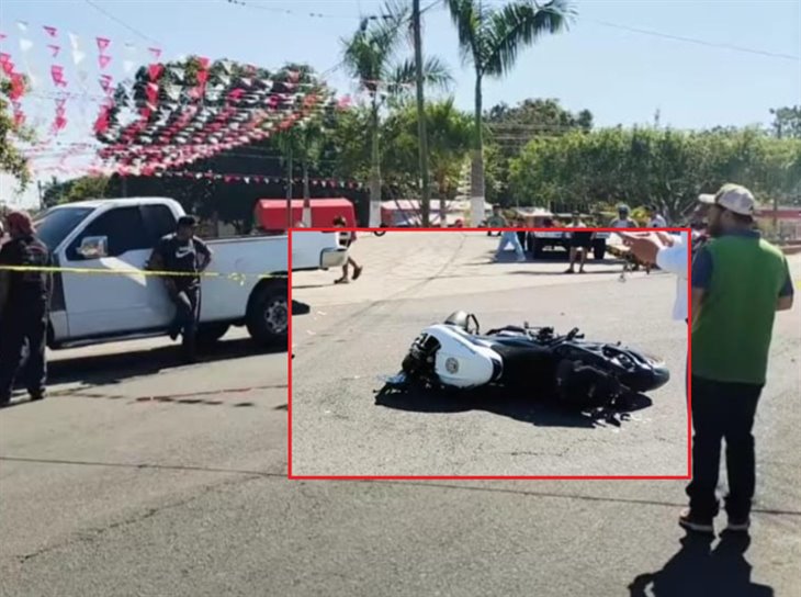 Fuerte choque entre camioneta y moto en Paso del Macho deja un fallecido