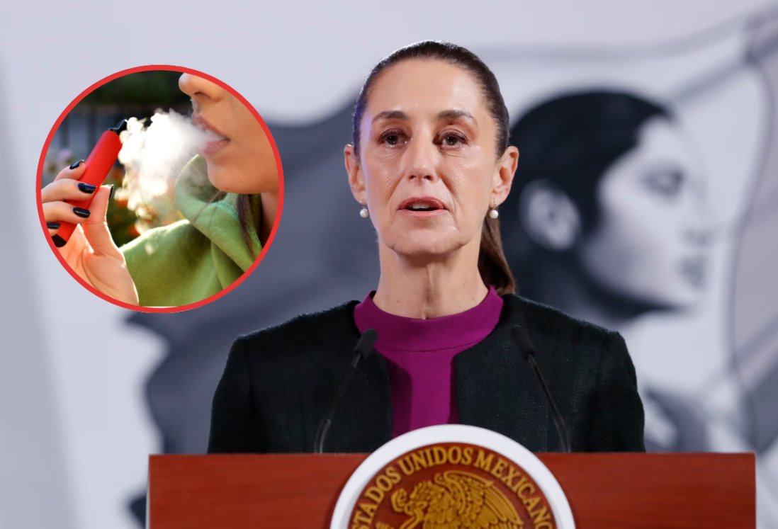 Claudia Sheinbaum llama a no utilizar los vapeadores por nocivos para la salud