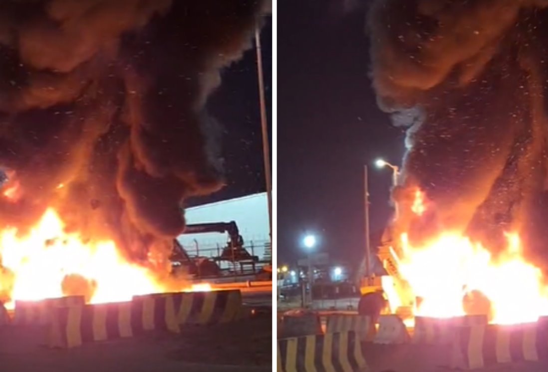 Se incendia montacargas en el interior del recinto portuario de Veracruz | VIDEO