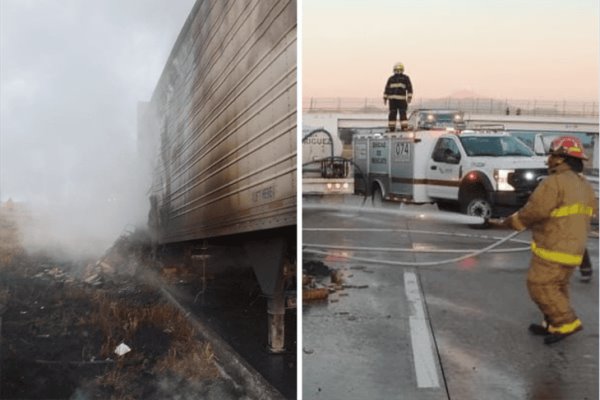 ¡Termina en llamas! se incendia tráiler en la autopista Córdoba-Veracruz (+VIDEO)