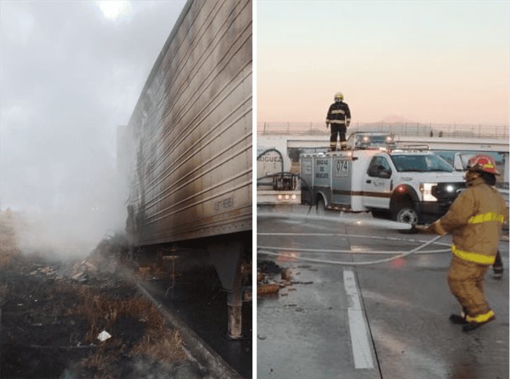 ¡Termina en llamas! se incendia tráiler en la autopista Córdoba-Veracruz (+VIDEO)