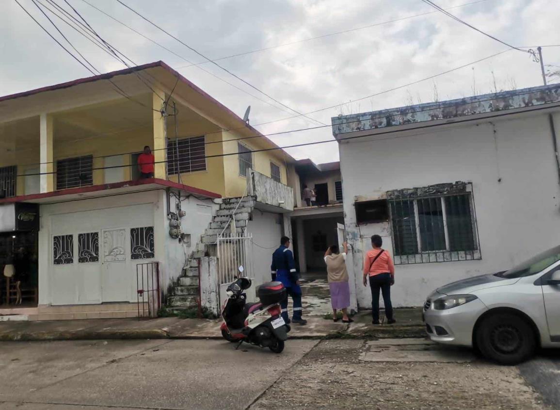 Se incendia vivienda en Nanchital por un corto circuito