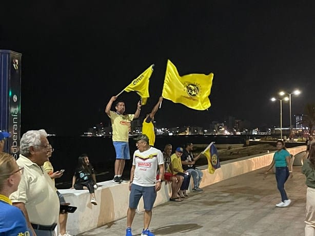 Afición celebra tricampeonato del América en Veracruz y Boca del Río