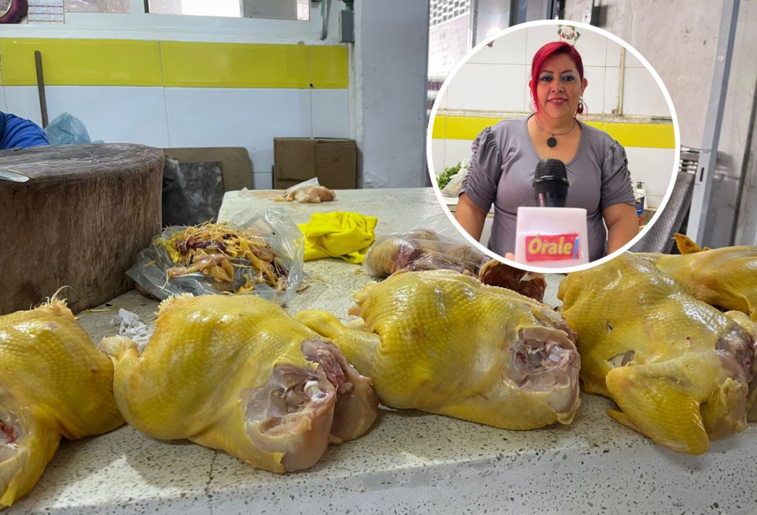 Así se encuentra el precio del pollo en los mercados de Veracruz