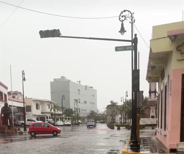 Falla semáforos del centro del puerto de Veracruz