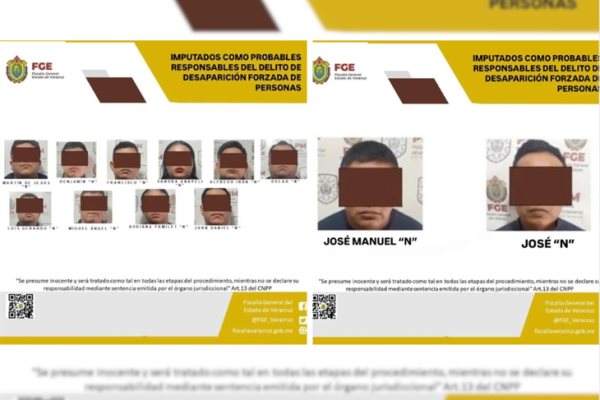 Dictan prisión preventiva a los 12 elementos de SSP Veracruz; enfrentan desaparición forzada y homicidio