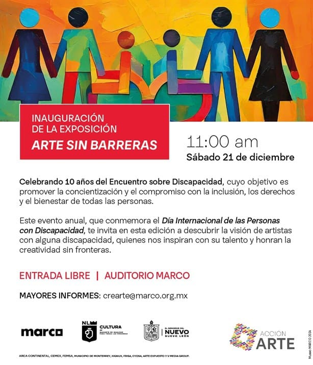 Arte sin barreras... exposición alrededor del Día Internacional de Personas con Discapacidad