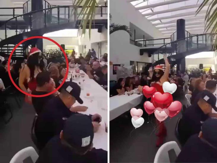 Córdoba: Bailarinas amenizan posada en Mando Único de SSP Veracruz (+VIDEO)