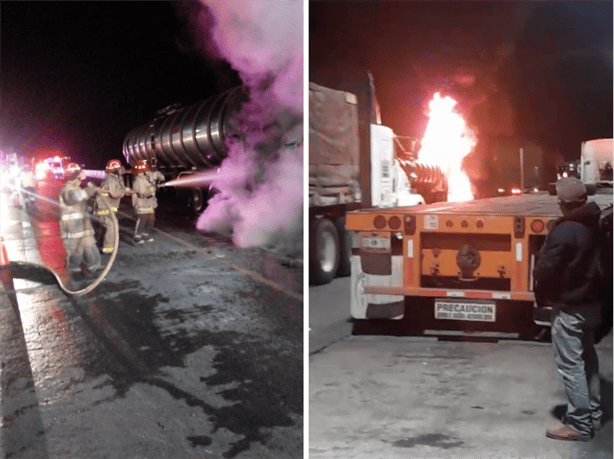 Termina en llamas: tráiler se incendia en la autopista Córdoba-Veracruz (+VIDEO)