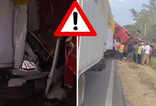 Camioneta de Coppel choca contra tráiler en Cotaxtla y mueren dos empleados