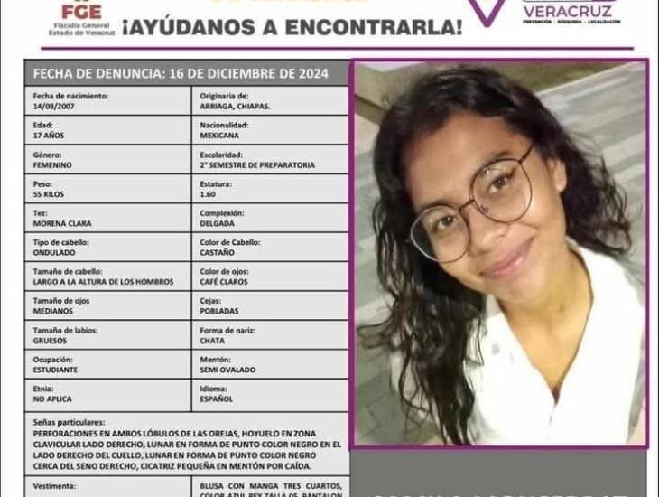 Desaparece Camila Monserrat Farrera, estudiante de preparatoria en Coatzacoalcos