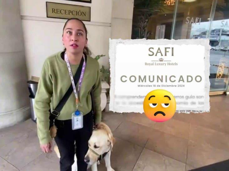 Hotel niega acceso a mujer y a su perro guía en Nuevo León y las redes estallan (+Video)