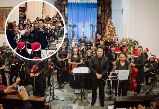 Orquesta Juvenil de Misantla deleitó con concierto navideño 