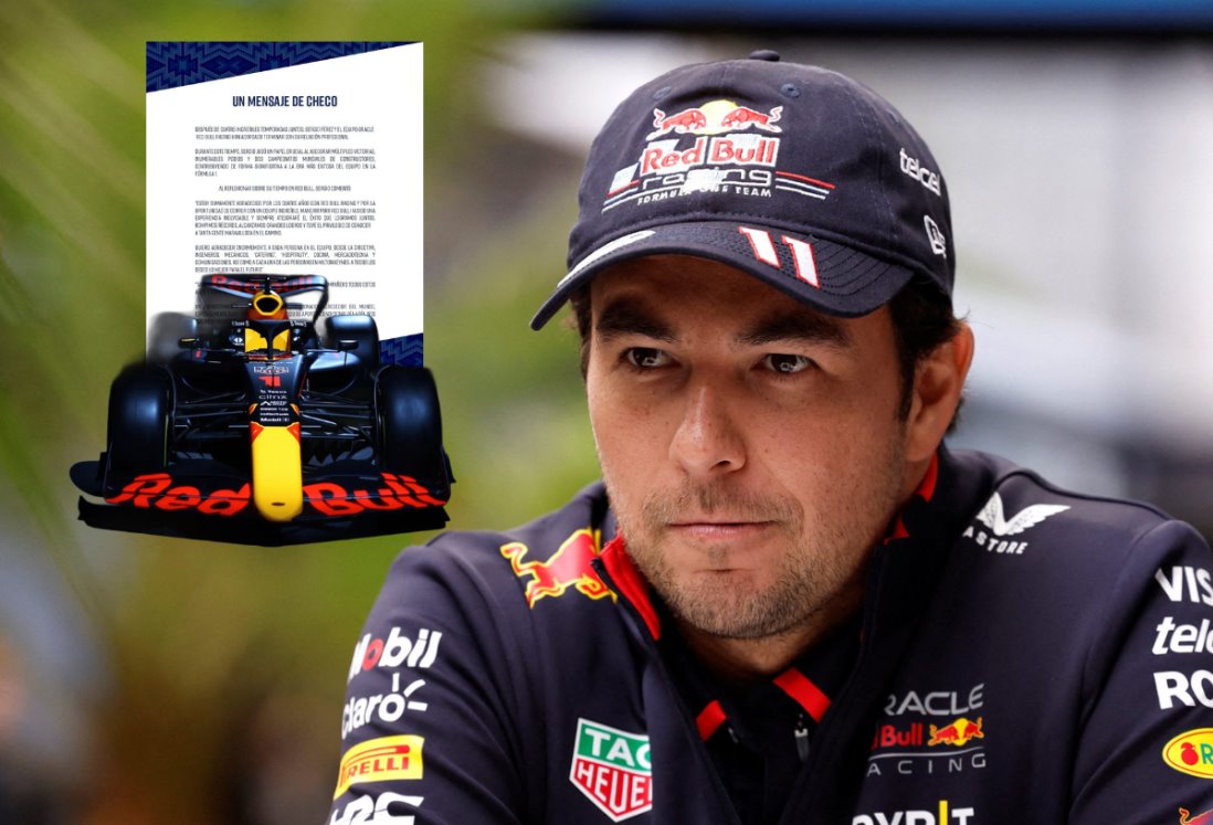 Sergio Checo Pérez confirma su salida de Red Bull