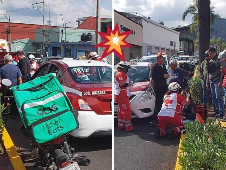 Una mujer lesionada, saldo de accidente en colonia Centro de Orizaba