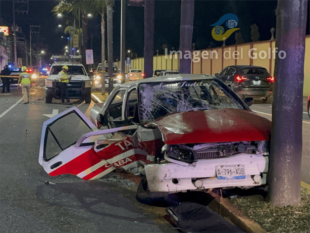 Taxi y auto se dan encontronazo en Orizaba; hay dos lesionadas, una de gravedad