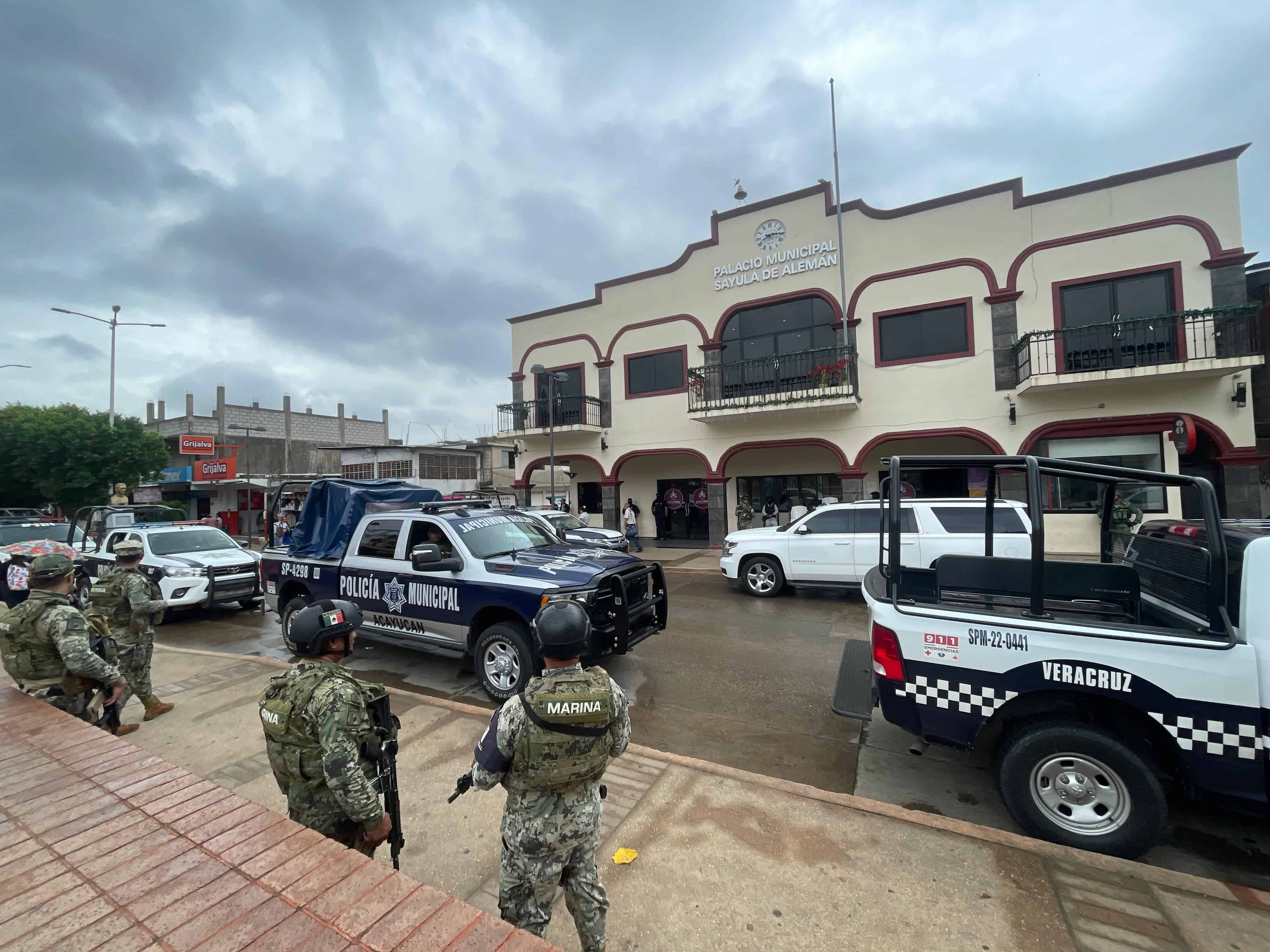 Llegan refuerzos de seguridad a Sayula de Alemán l VIDEO