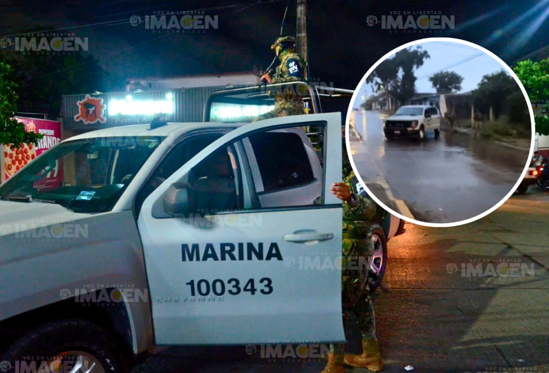 Marina realiza fuerte operativo en La Pochota, en Veracruz