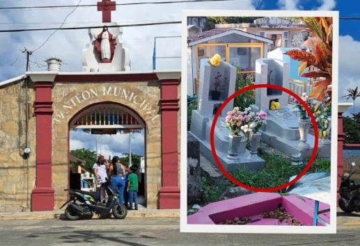 Reportan hundimientos en el panteón municipal de Misantla