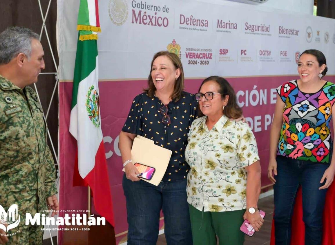 Carmen Medel acompaña a Rocío Nahle en la Mesa de Coordinación Estatal para la Construcción de Paz y Seguridad