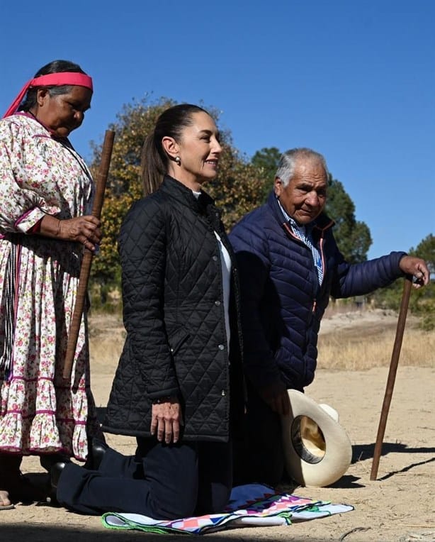 Claudia Sheinbaum restituye tierras a comunidades de la Sierra Tarahumara, en Chihuahua