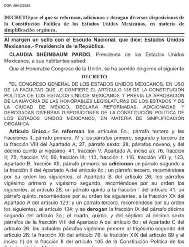 Publican decreto en DOF para desaparecer 7 organismos autónomos ¿de cuáles se trata?