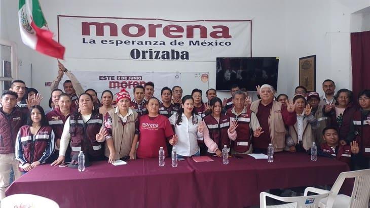 Delegados y militantes de Morena en Orizaba, expresan su respaldo a la gobernadora Rocío Nahle