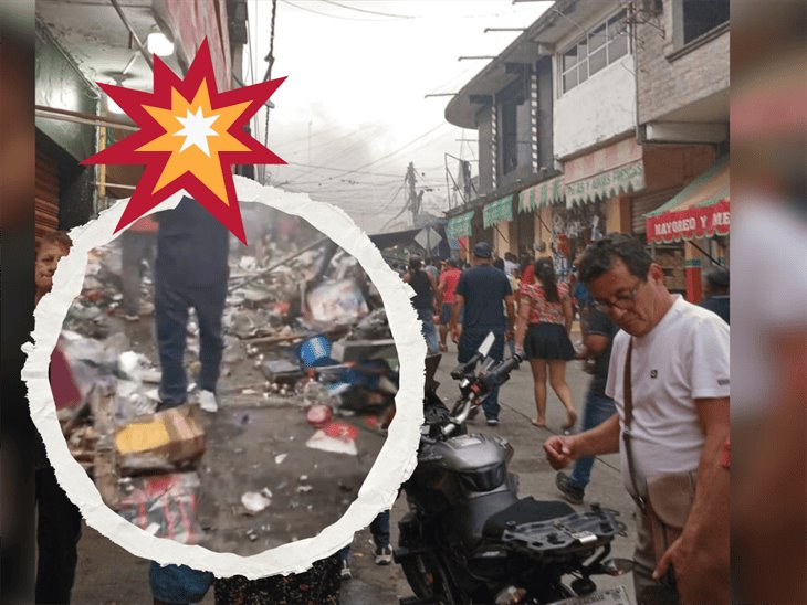 Explota local con pirotecnia en Mercado Veracruzano de Tezonapa, esto sabemos (+VIDEO)