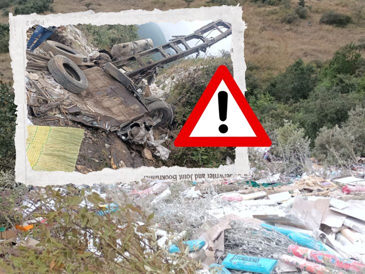 Fatal accidente deja dos muertos al fondo de un barranco en las Cumbres de Maltrata