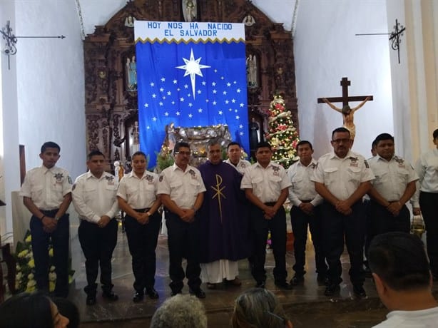 Agentes de tránsito celebran su día con misa en la Parroquia de la Asunción en Misantla 