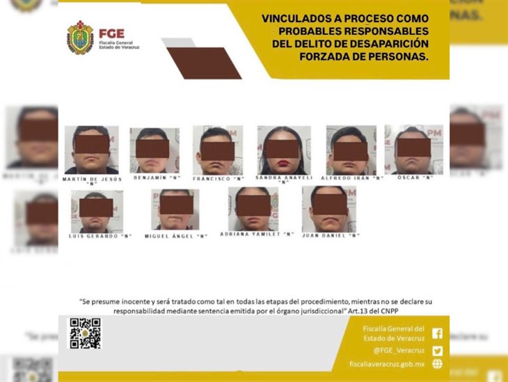 Vinculan a proceso a 10 policías de SSP Veracruz por desaparición forzada