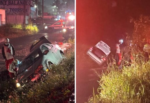 Por ebrio: conductor sufre accidente en Amatlán y termina detenido
