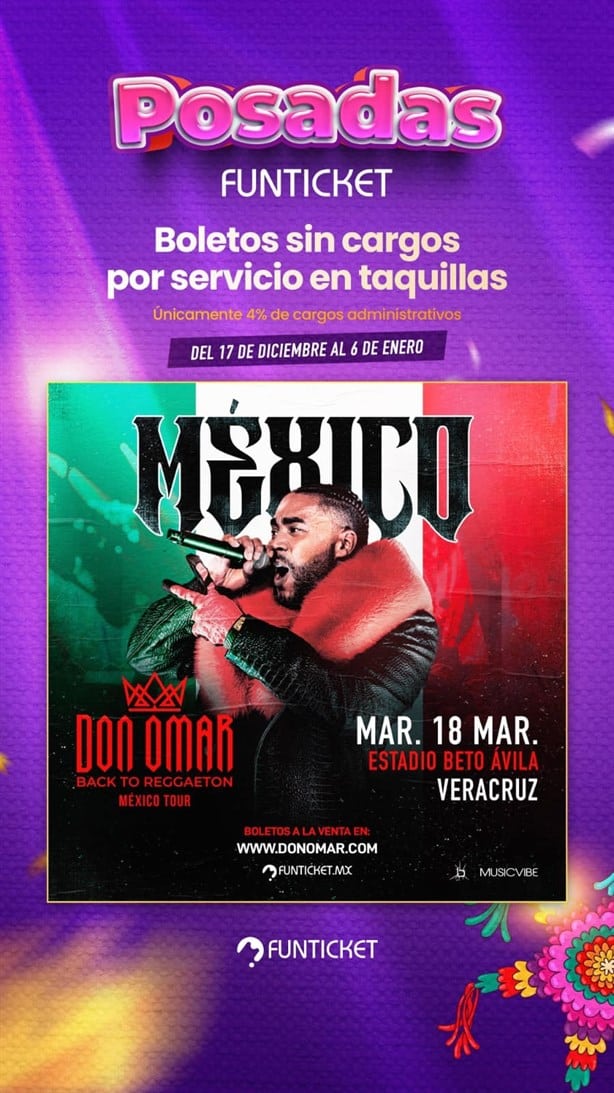 Don Omar en Veracruz: así puedes comprar tus boletos sin cargos por servicio