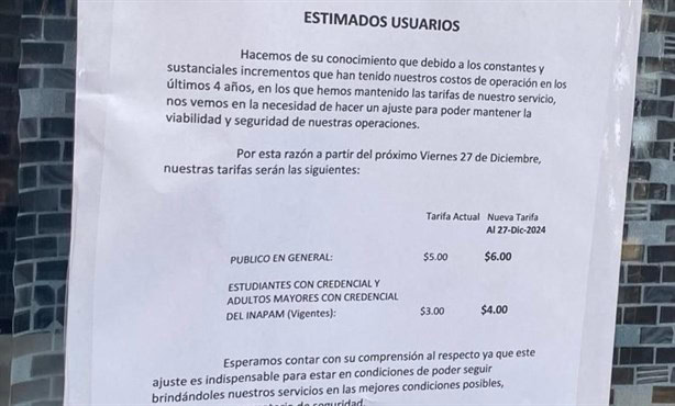 A partir de esta fecha aumenta la tarifa del servicio de lanchas en Coatzacoalcos