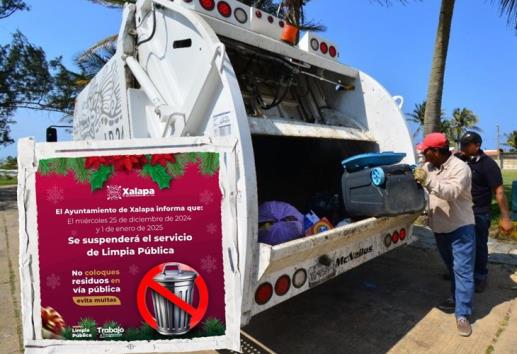 ¡Atención! Servicio de Limpia Pública en Xalapa se suspende este miércoles