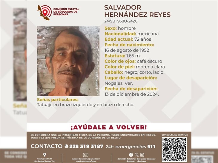 ¿Lo has visto?: adulto mayor, de 72 años, está desaparecido en Nogales