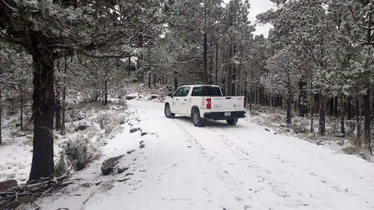 Este es el operativo de seguridad en el Cofre de Perote ante las primeras nevadas