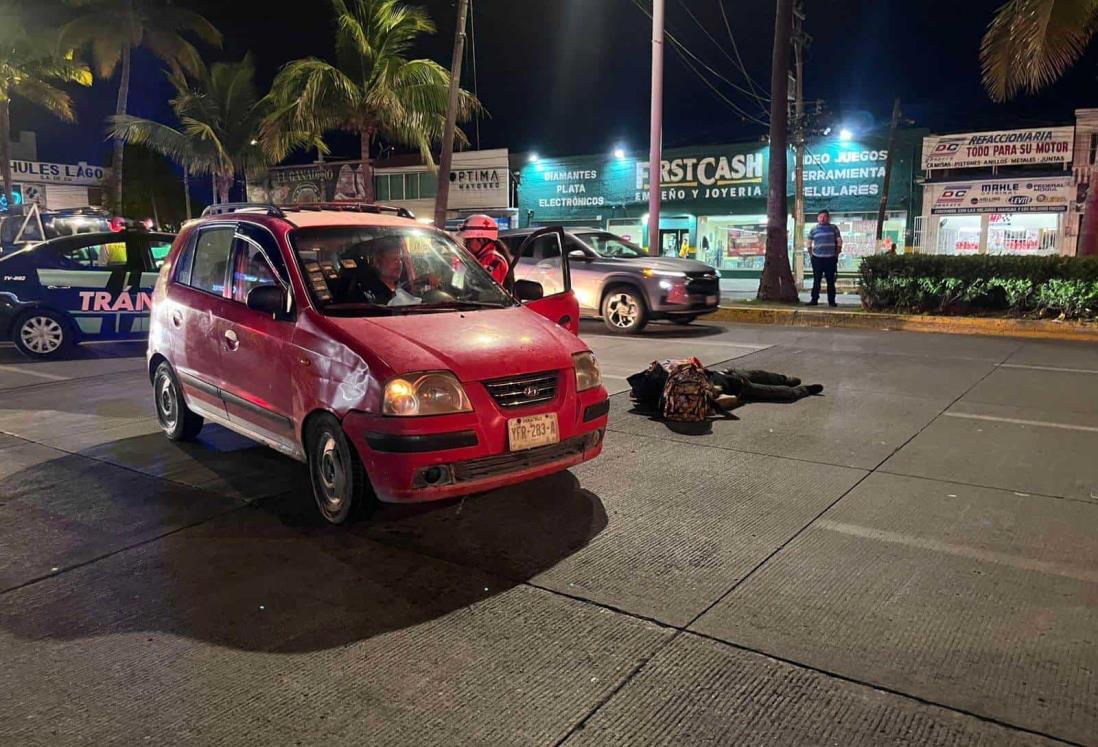 Hombre de la tercera edad fallece atropellado en la avenida Miguel Alemán, en Veracruz