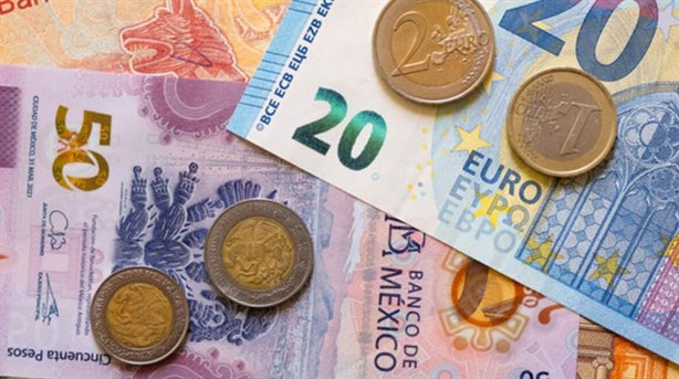 Así se cotiza el euro frente al peso mexicano este martes 24 de diciembre