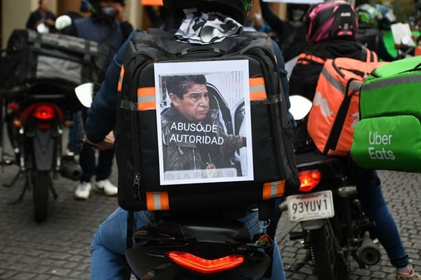 Gobierno de Veracruz atiende a caso de moto repartidor conforme a ley