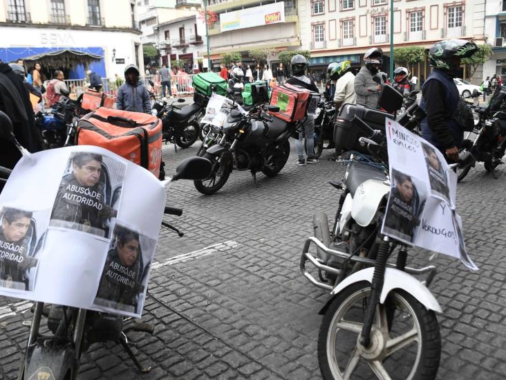 Gobierno de Veracruz atiende a caso de moto repartidor conforme a ley