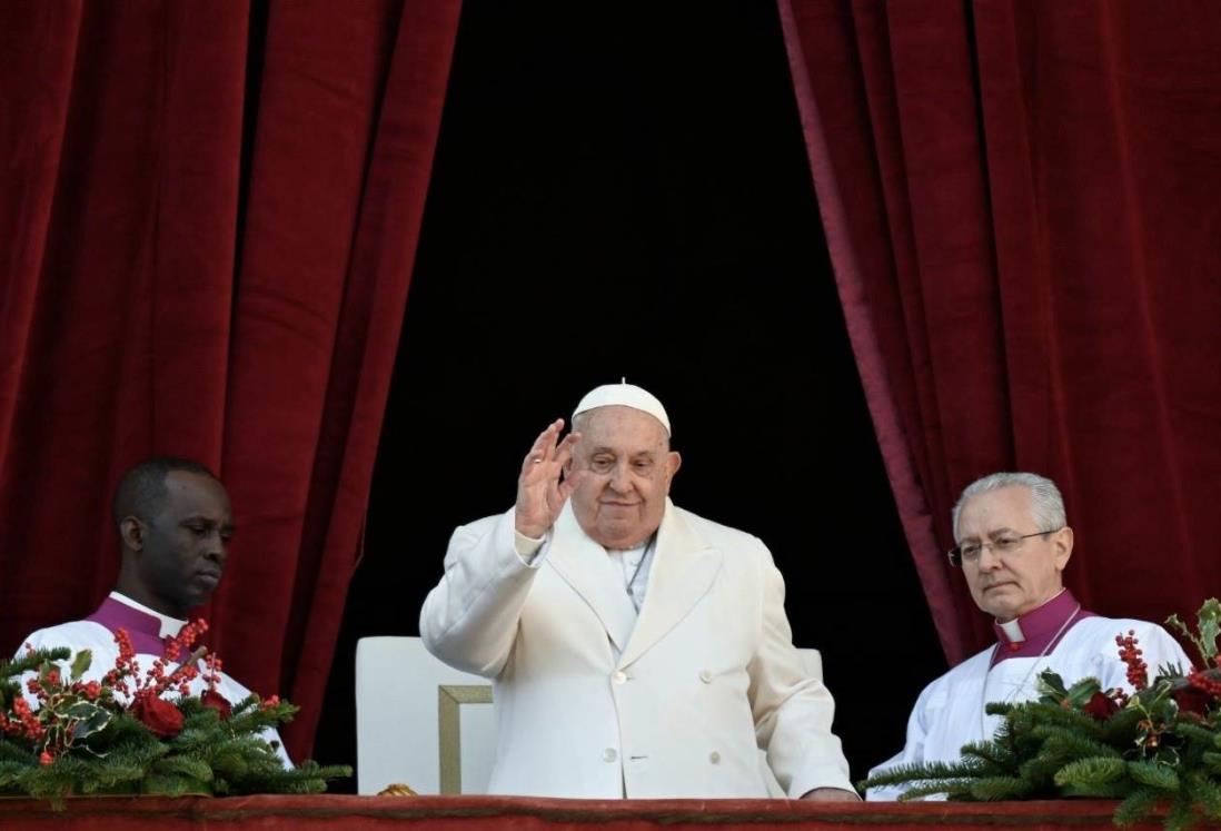 Papa Francisco manda mensaje de Navidad y pide búsqueda de la paz en zonas de guerra