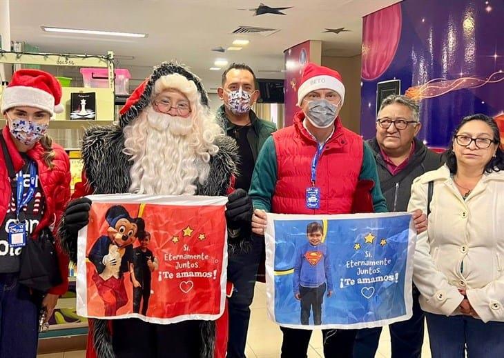 Santa Claus y amigos de Betito Meza llevaron sonrisas al Cecan de Xalapa