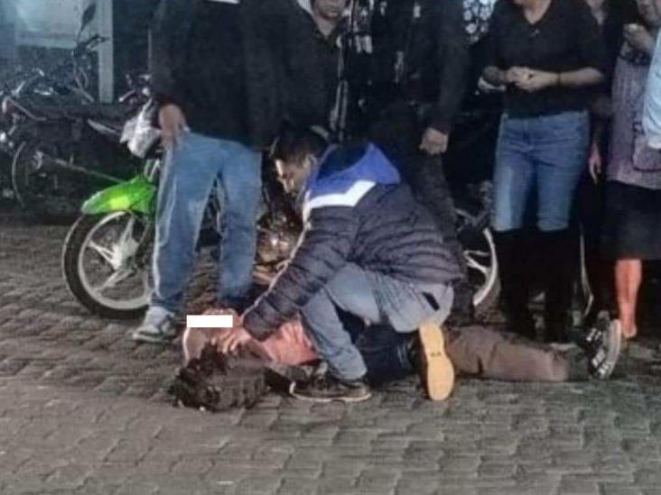 Imprudente motociclista atropella y mata a abuelito en Ixhuatlán del Café